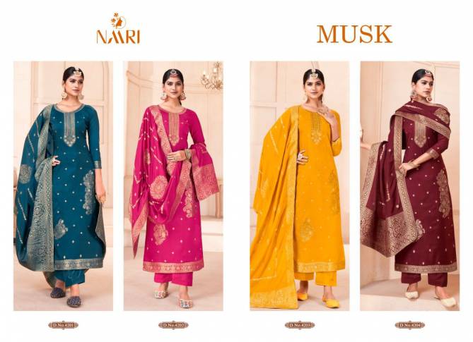 Naari Musk Jacquard Wholesale Designer Salwar Kameez Catalog